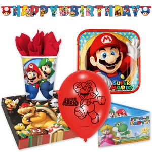 Super Mario Brothers Anniversaire D Enfant Fete Deco Decoration De Table Luigi Ebay