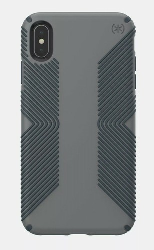 Lot of 2 Speck Presidio Grip iPhone XS Max Graphite/Charcoal Grey - Photo 2 sur 8