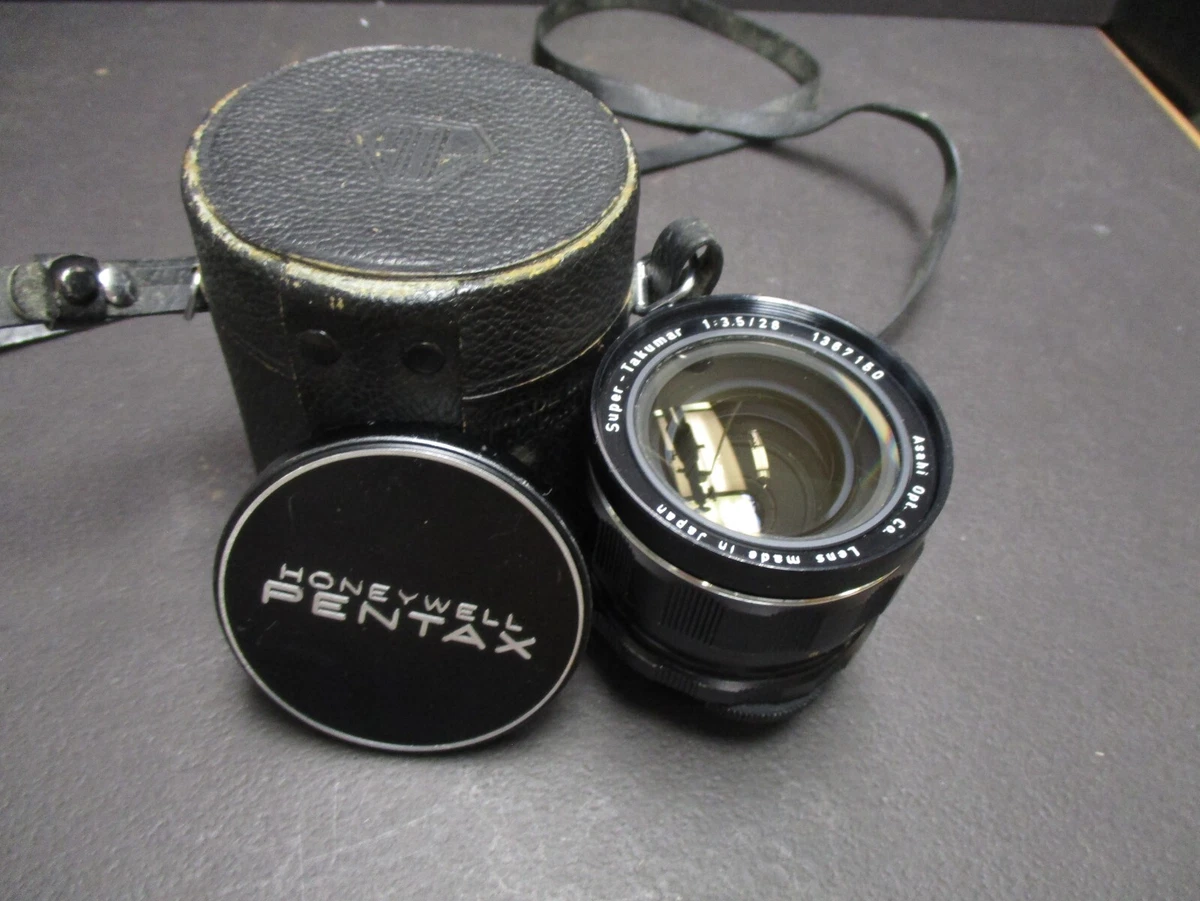 Asahi Pentax Super-Takumar 28mm f3.5 lens M42 mount with case 58mm