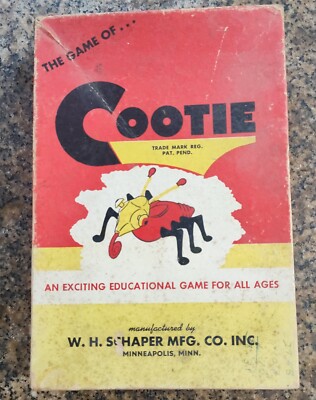 VINTAGE 1949 SCHAPER THE GAME of COOTIE