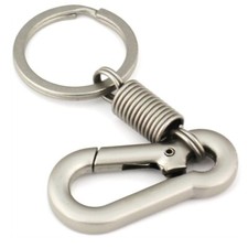 silver 8cm zinc alloy keychain