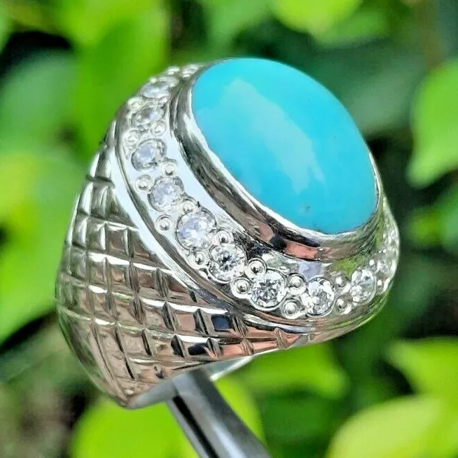 Silver Feroza Stone Ring – gssart.com