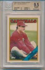 1988 Topps Traded Tiffany Tom Brunansky (#20T) BGS9.5 BGS Population of 1