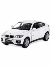 5336) BY Kinsmart. BMW X6 1:38 Scale Diecast Model car.  White COLOR 