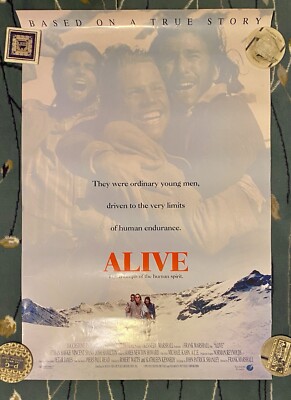 Touchstone Paramount ALIVE Movie Poster Original 2-sided 1992 Rolled