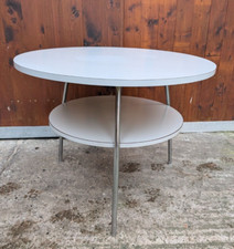 Designer Stahlrohr Couchtisch 60er Vintage Sofa Tisch Mid Century 70er