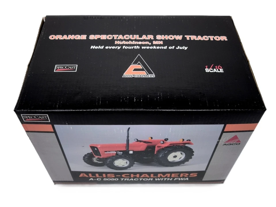 1/16 Allis Chalmers 5050 Tractor With Front Assist, Orange Spectacular Show - Image 3 of 4