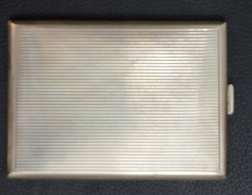 POLISH BAUHAUS SUPREMATISM 800 SOLID SILVER CIGARETTE CASE ART DECO VERY RARE - Picture 2 of 11