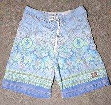 Gotcha Surf Board Shorts Trunks USA Made Skate 80s 90s VTG All Over Print Sz 30