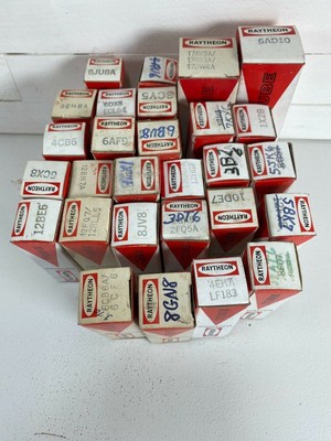 Lot Of 28 Raytheon Vacuum Tubes Untested 