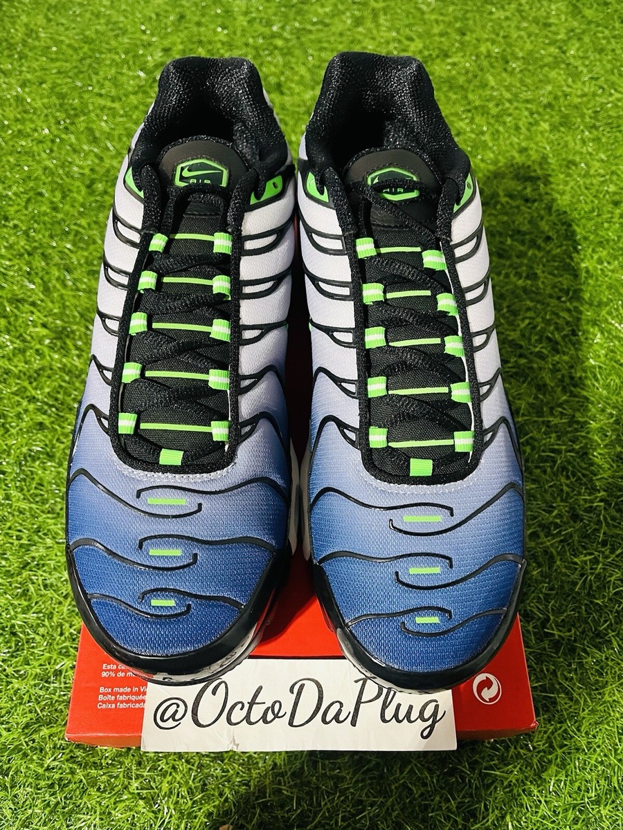 Size 11.5 - Nike Air Max Plus Icons - Black Scream Green for sale