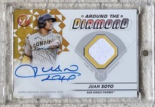 2023 Topps Pristine Juan Soto Around The Diamond Auto Jersey Gold 22/50 1/1 Type