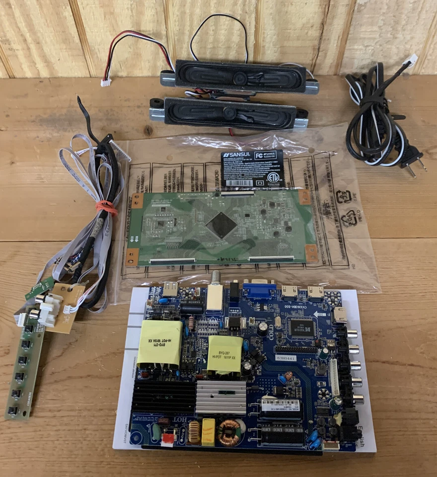 Kit completo de peças de reparo Sansui SLED5515W placa de TV LED  - Imagem 2 de 4