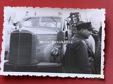 Foto, camion d'epoca a Lipsia per la fiera, anni '50 (N)50632