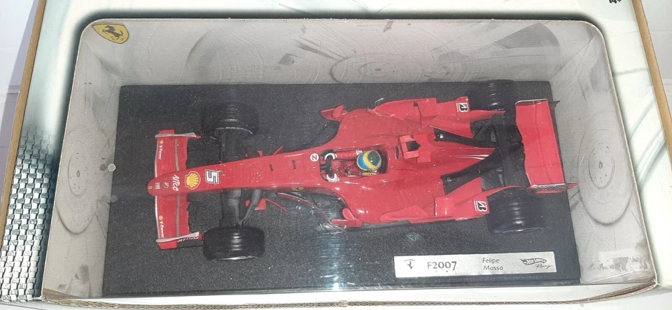 FERRARI 2007 FELIPE MASSA HOT WHEELS RACING SCALA 1:18 - Immagine 2 di 2