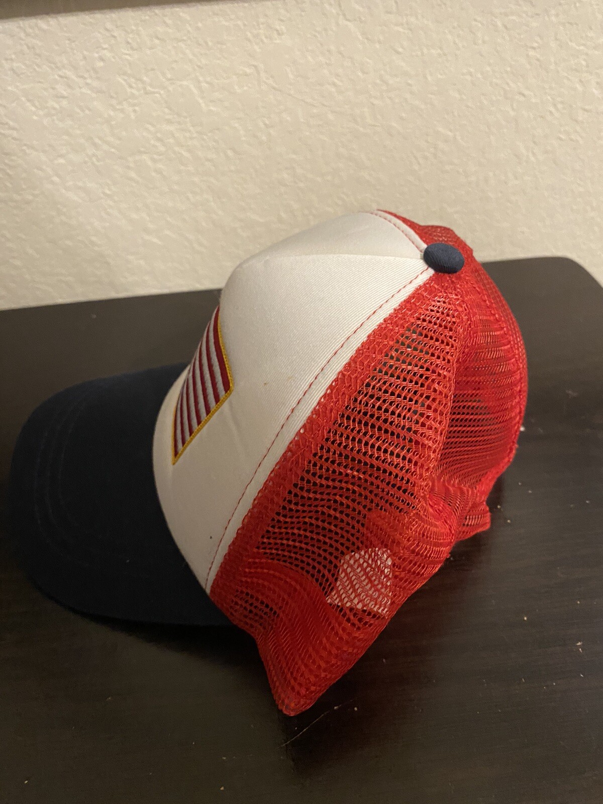 Snapback Trucker Hat American Flag Patch Mesh Bal… - image 2