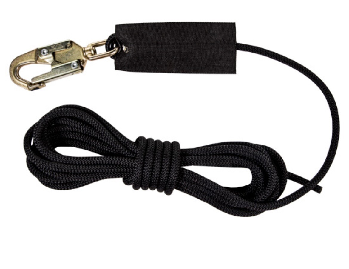 Cuerda Teufelberger KM III X 50' con gancho a presión (negro) 11MM C5YZ90-14-MASTPAK