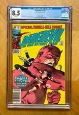 Daredevil # 181 CGC 8.5 VF+ Frank Miller *Death of Electra & The Punisher