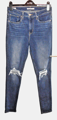 Levi's, W30/L32, 721 HIGH RISE SKINNY/Ripped-Jeans, Dunkelblau, wie NEU!