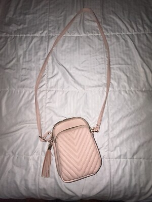 #ad #ad tan crossbody bag for women. Small. Three Pockets.