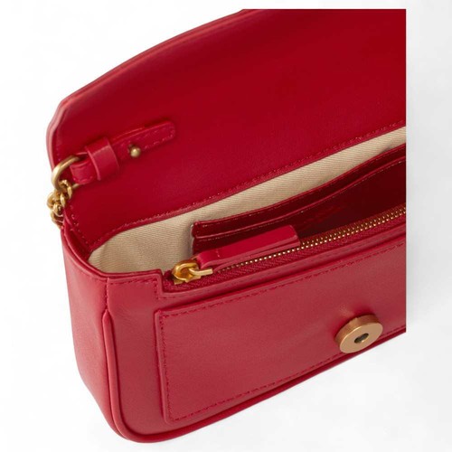 Borsa PINKO LOVE ONE POCKET Donna Pelle Rosso - 100061-A0F1-R30Q - Foto 4 di 6
