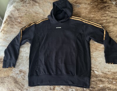 IVY Park x adidas 4ALL Hoodie: Black With Gold Stripes: Beyoncé