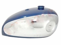 Neuer BSA A7 A10 4 Gallonen Blauer Lackierter Verchromter Benzintank Ecs