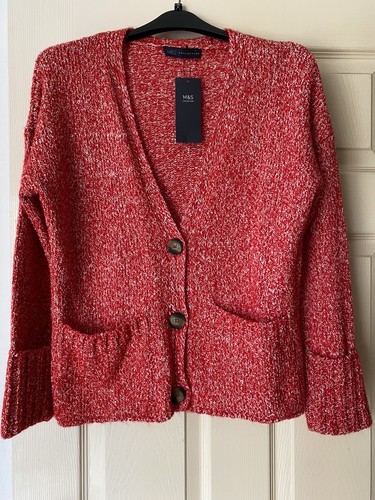 M\u0026S - Marks and Spencer Cardigan - Red 