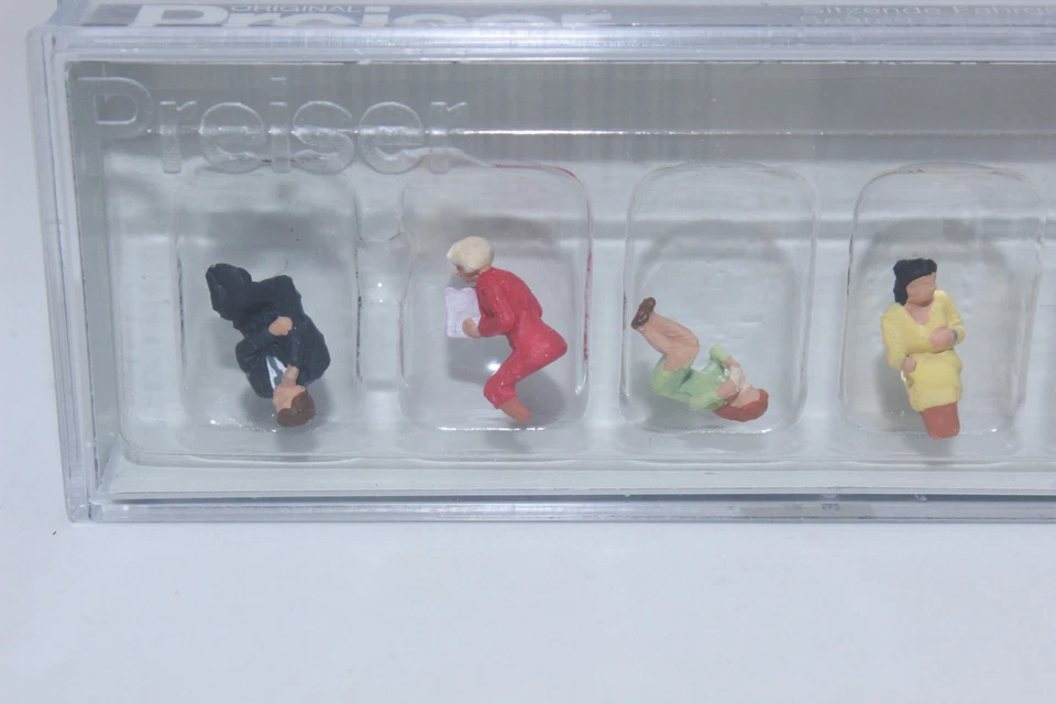Preiser 10299 Passagers Assis 6 Figurines 1:87 H0 NEU Dans OVP - Photo 3/4