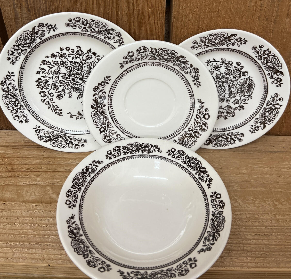 Royal China SUSSEX USA CAVALIER IRONSTONE Bread Bowl Salad Plates