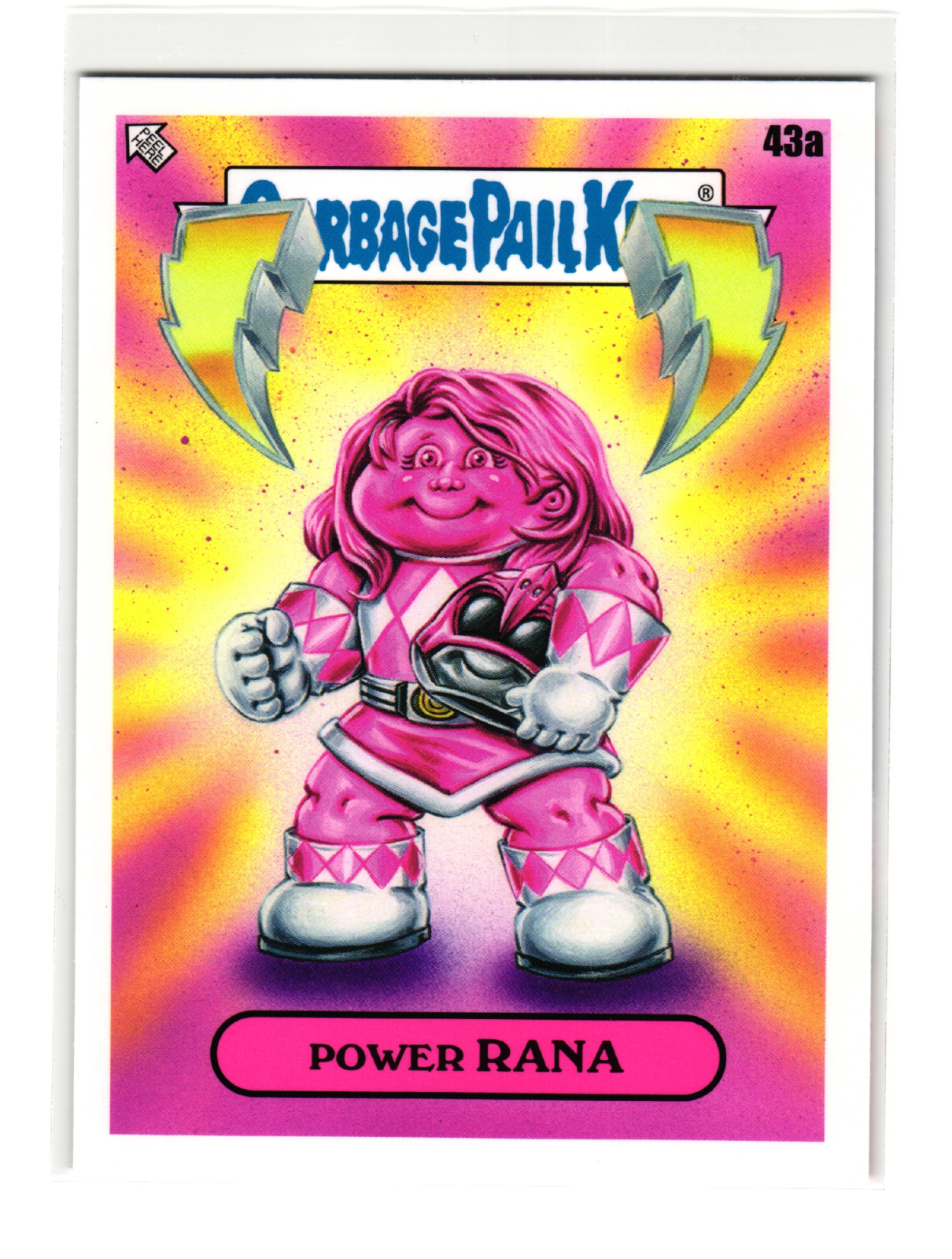 Power Rana 2023 Garbage Pail Kids Power Rangers Parody Card 43a