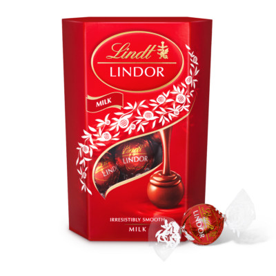   LINDT LINDOR - 200G - MILK PRALINES SWISS MILK CHOCOLATE CANDY EXCELLENCE  