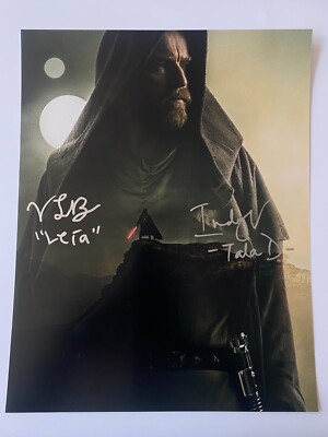 VIVIEN LYRA BLAIR & INDIRA VARMA In-Person signiertes Autogramm 28x35 Star Wars