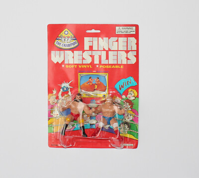 Finger Wrestlers ''Good Guy vs Bad Guy'' Action Figuren - Soft Vinyl Poseable