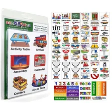 Visual Schedules for Kids 87Pc Education Collection for Classroom Supports & ...