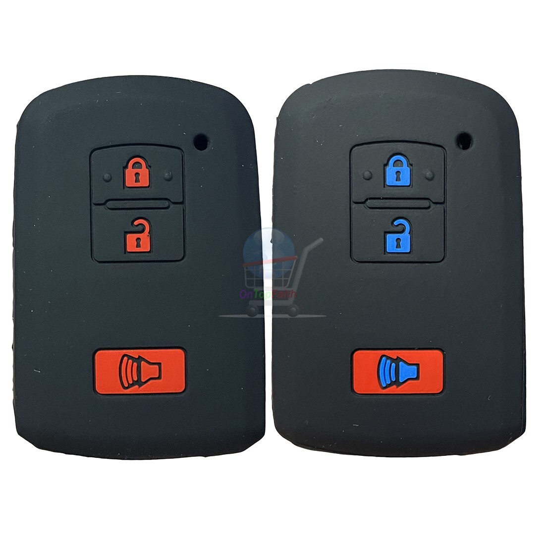 Fit TOYOTA 4Runner Tacoma Tundra 3 BNT Remote Key Fob Cover Silicone Case Gray E - Foto 13