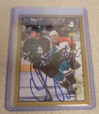 RUSLAN SALEI SIGNED 1998-99 TOPPS HOCKEY CARD #99 RARE TTM AUTOGRAPH AUTO D.2011