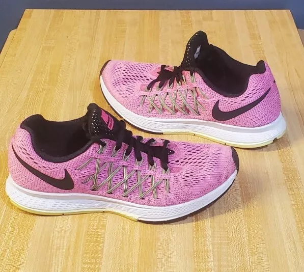 Nike Womens Air Zoom Pegasus 32 Running Shoes Pink Green 749344