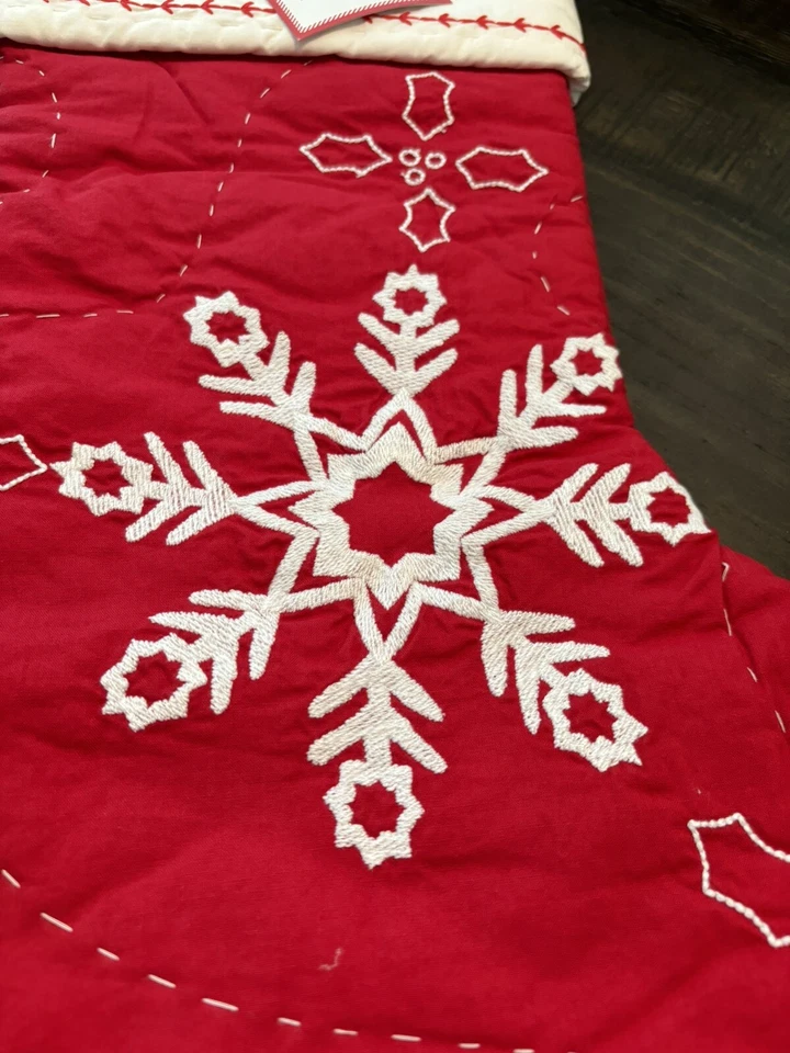 Pottery Barn Vacaciones Navidad Medias Regalo Fiesta Copo de Nieve Escuela Niño Disney, Foto 4 de 4