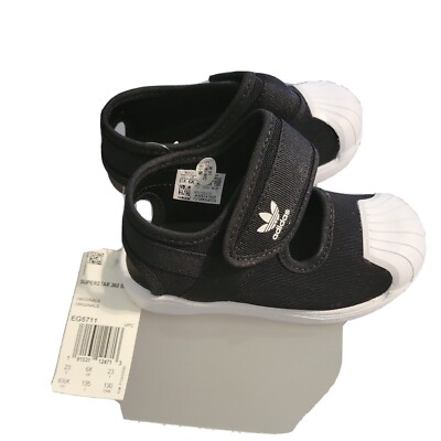 Adidas Superstar 360 Sandal Black/White EG5711 Infant 7 UK 6.5 EU 23.5 |  eBay