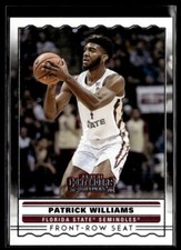 2020 Contenders Draft Picks Patrick Williams Front-Row Seat RC #SS-20 Seminoles