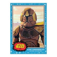 Star Wars The Clone Wars CLONE COMMANDER JET 2022 Topps Living Card  350