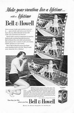 Bell Howell Movie Camera Print Ad Vintage Advertisement Camera Advertising 1951