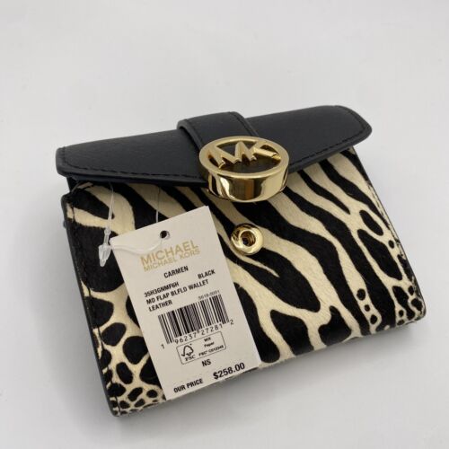 NWT Michael Kors Women's Wallet Carmen Medium Flap Bifold - Picture 18 of 33