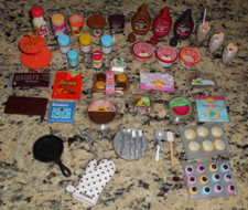 BUNDLE LOT 62 PRETEND PLAY GROCERY STORE FOOD KITCHEN REGISTER GROCERIES TOYS