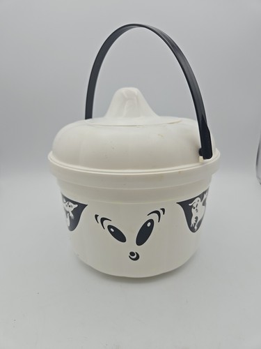 1993 Vintage McDonalds Happy Meal Halloween Eimer Eimer weiße Geister komplett