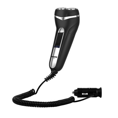 RUNWE RS609 12V Car Electric Shaver   Corded Rotary Razor for Travel & LongDrive