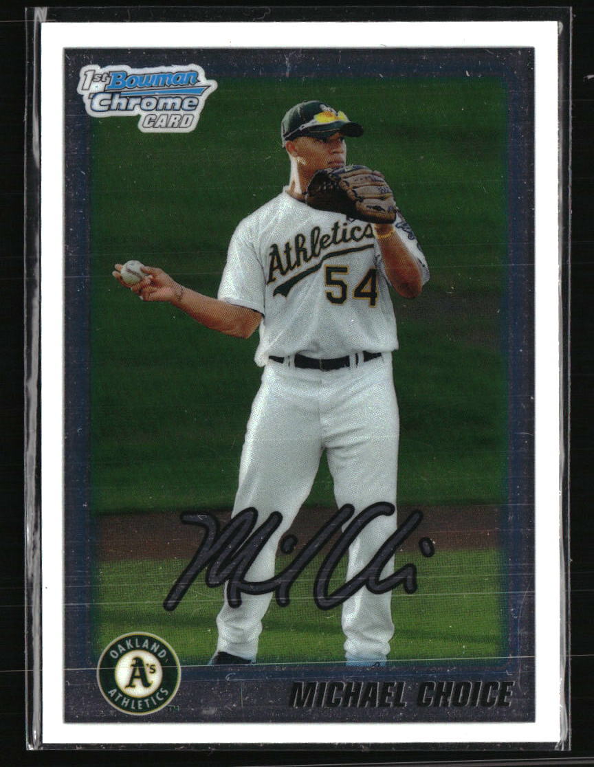 Michael Choice 2010 Bowman Chrome Prospects BDPP61 Rookie Baseball Card