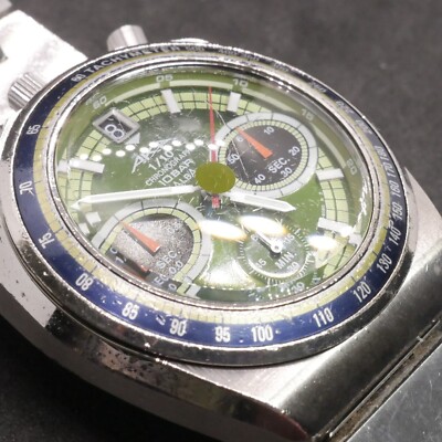 Vintage Seiko ALBA AKA BULLHEAD Wristwatch Green Dial V657-6060