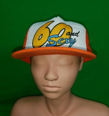 帽子 60's vintage hat Vintage 60 and SEXY Orange Snapback Hat NICE Cap Gag Gift